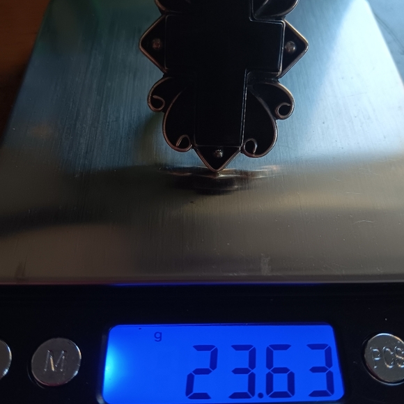 Chimney Butte sterling onyx cross ring - Picture 8 of 8